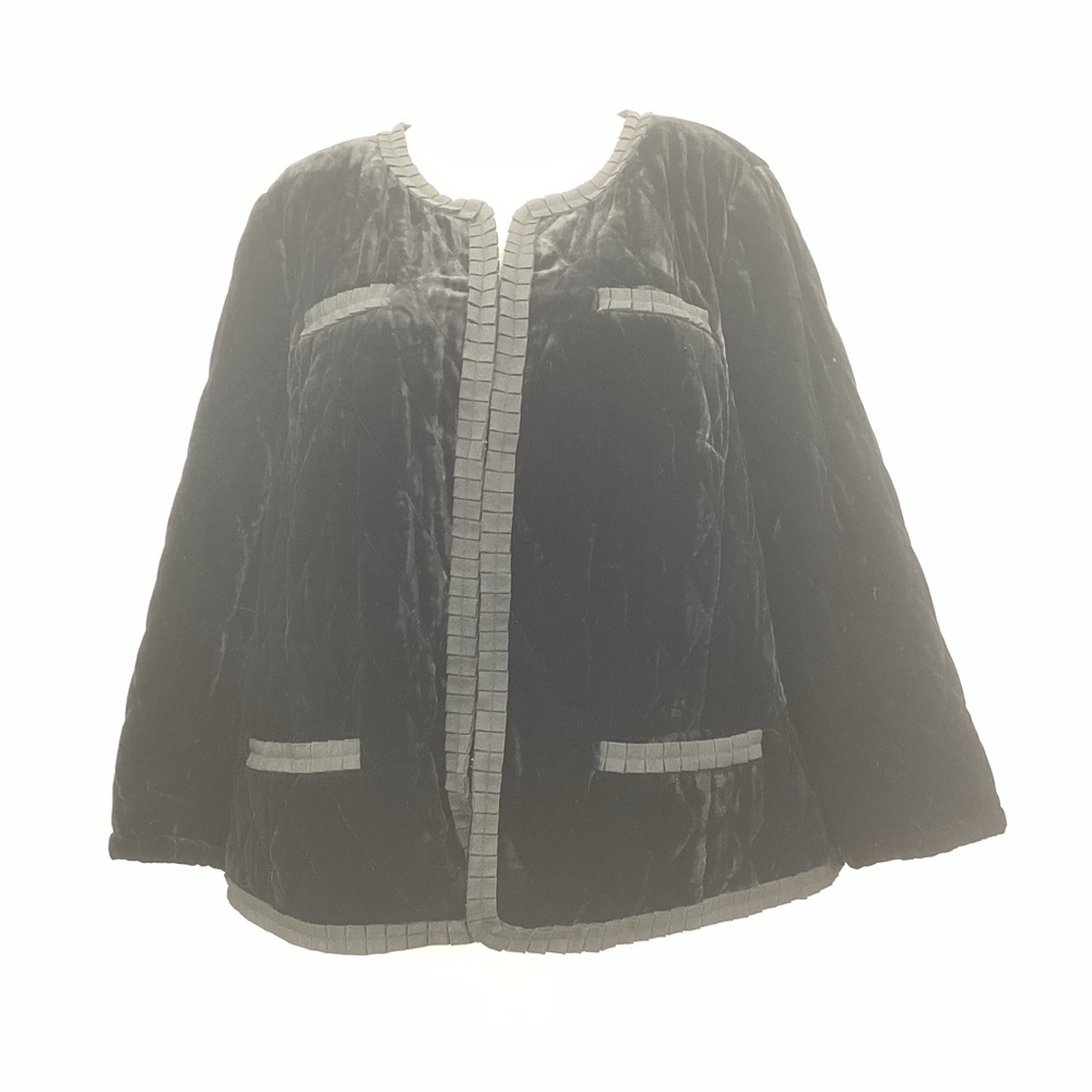 Talbots Black Velvet Jacket